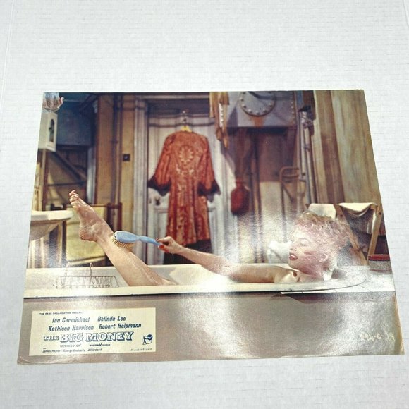 Set of 8 The Big Money 1956 Lobby Card Movie‎ Poster Belinda Lee British Comedy - Picture 3 of 10